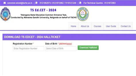 edcet hall ticket download